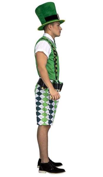 My Other Me - Déguisement Adulte Saint-Patrick avec Bière - Taille M-L - Costume de fête en polyester vert