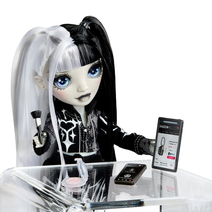 MGA Shadow High - Poupée Heather Grayson Girls Night Out - 597865 - Coiffure à tresses, accessoires maquillage et tablette