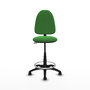 PIQUERAS Y CRESPO Tabouret de bureau Vert avec structure polyamide noire
