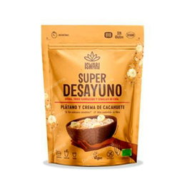ISWARI Super Petit-Déjeuner Banane et Beurre de Cacahuète 360g BIO SG VEGAN