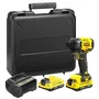 Stanley Fatmax Visseuse à chocs sans fil 18V V20 (SFMCF810D2K-QW) - Brushless - 170 Nm - Kit avec 2 batteries 2Ah et chargeur 2A