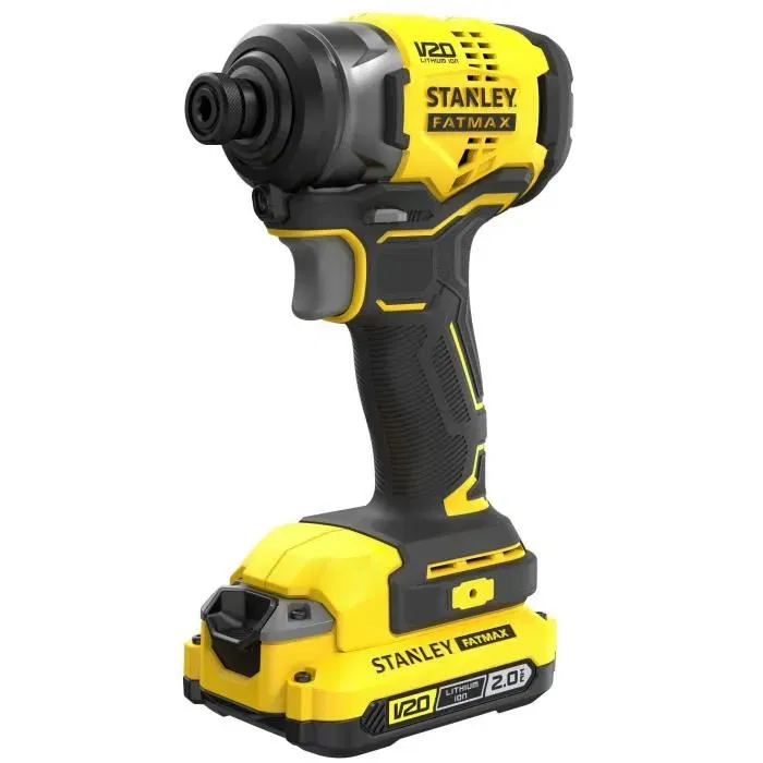 Stanley Fatmax Visseuse à chocs sans fil 18V V20 (SFMCF810D2K-QW) - Brushless - 170 Nm - Kit avec 2 batteries 2Ah et chargeur 2A