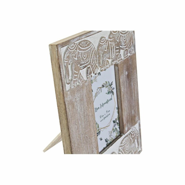 Cadre photo DKD Home Decor Verre Eléphant Marron Blanc Bois de manguier Indien (23 x 1,5 x 28 cm) Cadre photo DKD Home Decor Verre Eléphant Marron Blanc Bois de manguier Indien (23 x 1,5 x 28 cm)