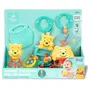 Disney Baby Coffret Cadeau Naissance 100 Ans Winnie l'Ourson - 5 Jouets d'Éveil Sensoriel Incluant Oball, Hochet et Anneau de Dentition