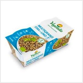 Vegetalia Vasito Multigrano Chia et Lin Bio - 2x125g - Sans Gluten, Riz Complet, Sarrasin, Quinoa Rouge
