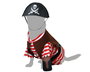 PetsConfort Disfraz Para Mascota Pirata S - Déguisement pirate pour chien, taille S, couleur rouge, en polyester