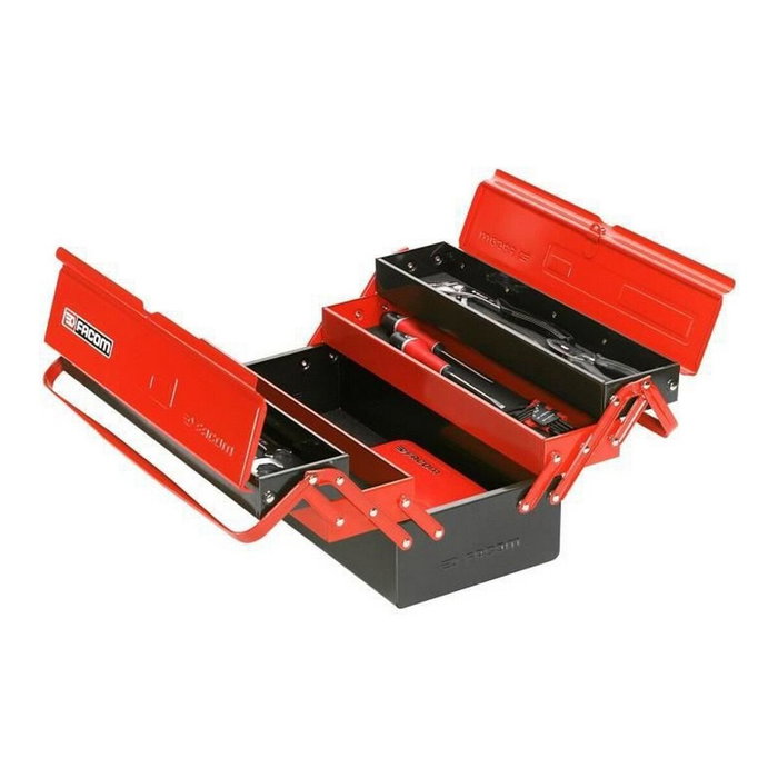 Facom BT.11GPB Boîte à outils métallique rouge avec 5 compartiments Facom BT.11GPB Boîte à outils métallique rouge avec 5 compartiments