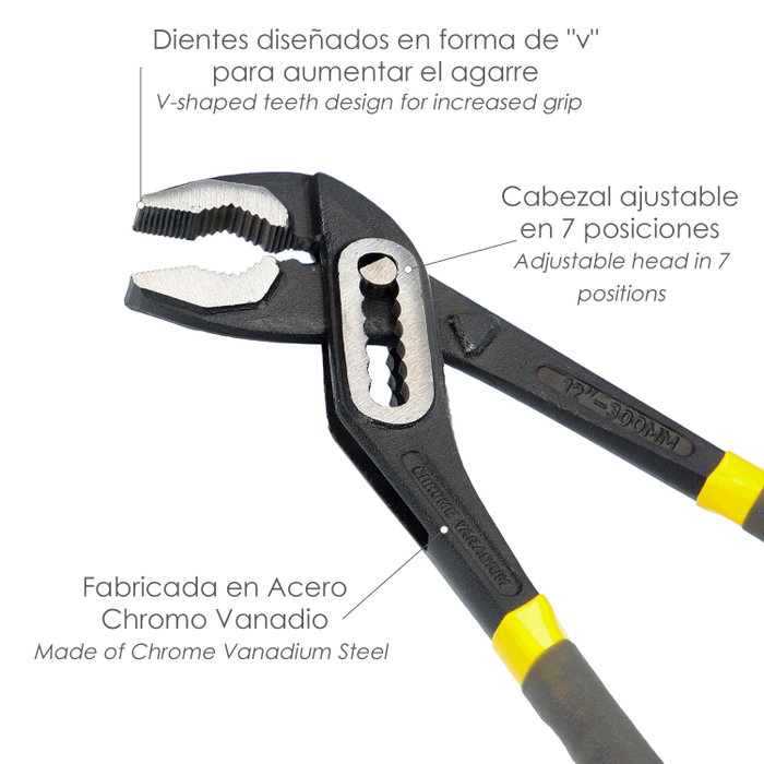 WOLFPACK LINEA PROFESIONAL Tenazas Abert.Multiple DIN 8976 300mm WOLFPACK LINEA PROFESIONAL Tenazas Abert.Multiple DIN 8976 300mm