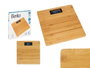 Berilo Balance digitale en bambou 30x30 cm, capacité max 150 kg, écran LED (Set de 6)