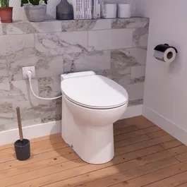 SFA Sanibroyeur Turboflush - WC broyeur avec système de turbo-broyage pour installation facile sans évacuation WC classique