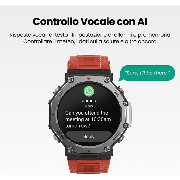 Amazfit T-REX 3 Rouge 47 mm