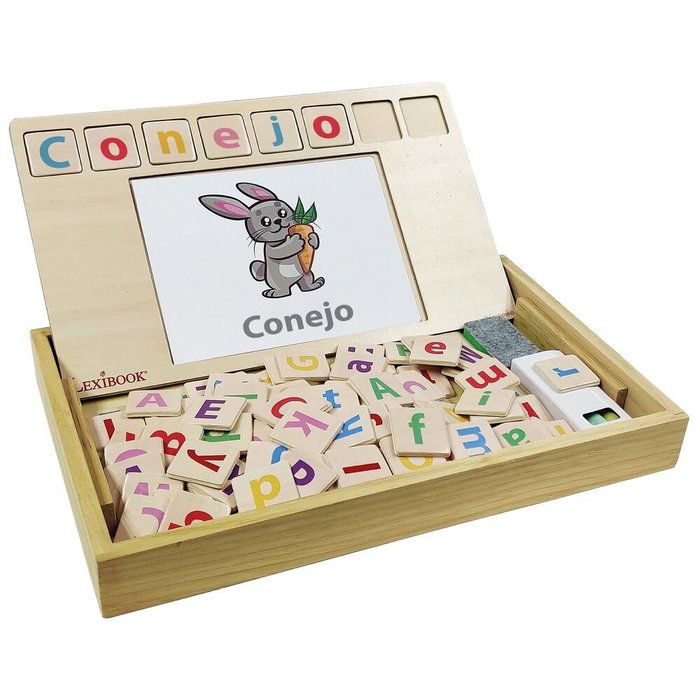 LEXIBOOK Jeu éducatif bilingue - Apprentissage des mots en espagnol et anglais - 50 cartes mots + 3 cartes traçage lettres - À partir de 3 ans LEXIBOOK Jeu éducatif bilingue - Apprentissage des mots en espagnol et anglais - 50 cartes mots + 3 cartes traçage lettres - À partir de 3 ans