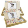 LEXIBOOK Jeu éducatif bilingue - Apprentissage des mots en espagnol et anglais - 50 cartes mots + 3 cartes traçage lettres - À partir de 3 ans