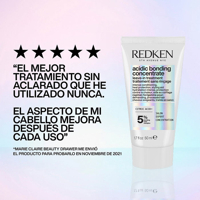 Redken Concentré de Liaisons Acides Soin Sans Rinçage Sans Sulfate pour Cheveux Abîmés 50 ml Redken Concentré de Liaisons Acides Soin Sans Rinçage Sans Sulfate pour Cheveux Abîmés 50 ml