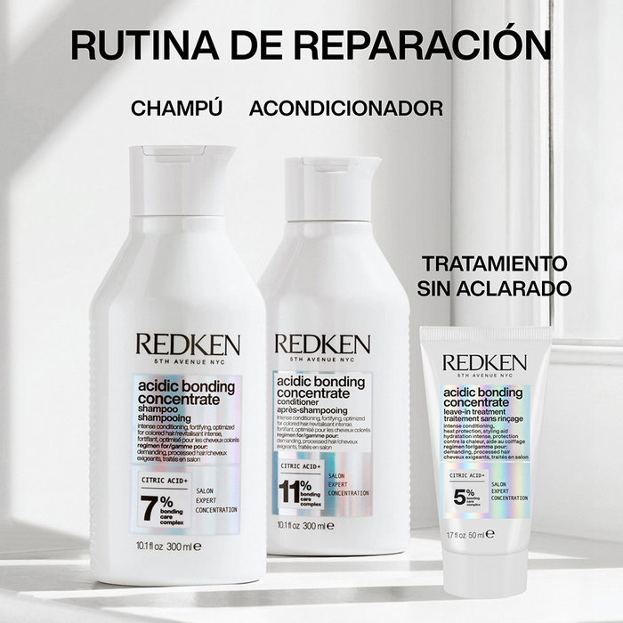 Redken Concentré de Liaisons Acides Soin Sans Rinçage Sans Sulfate pour Cheveux Abîmés 50 ml Redken Concentré de Liaisons Acides Soin Sans Rinçage Sans Sulfate pour Cheveux Abîmés 50 ml
