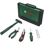 Bosch Set d'outillage à main Easy Starter 14 pièces avec pince universelle, tournevis, cutter, marteau et sac de rangement