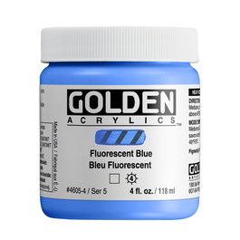Golden Heavy Body Peinture Acrylique Bleu Fluorescent 118 ml