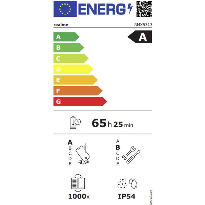 Smartphone Realme NOTE 70T 6,74" Octa Core 4 GB RAM 256 GB Or
