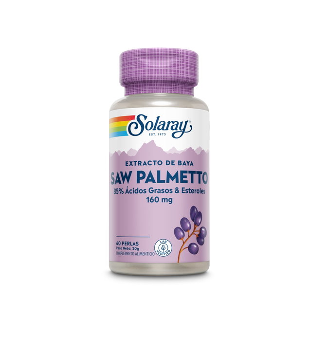 SOLARAY Saw Palmetto 160 mg - 60 perles SOLARAY Saw Palmetto 160 mg - 60 perles