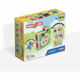 Geomag Magicube 131 - Blocs magnétiques avec fruits imprimés et cartes incluses