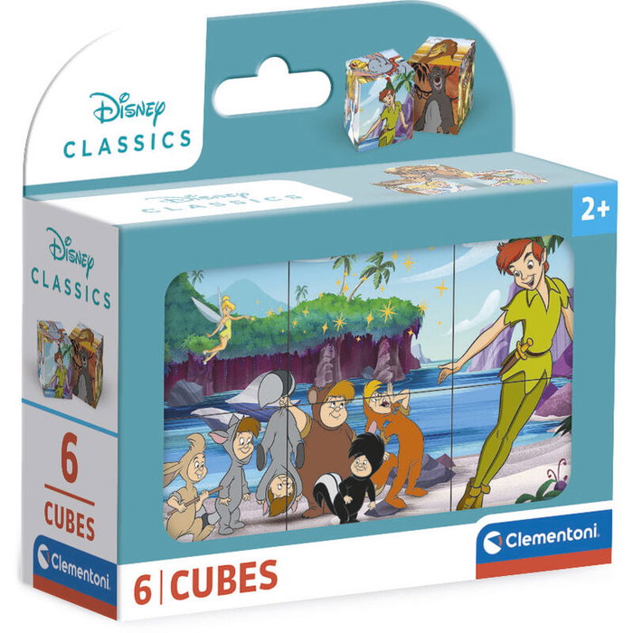 CLEMENTONI Puzzle Cubes Disney Classic 6 pièces CLEMENTONI Puzzle Cubes Disney Classic 6 pièces