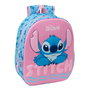 Cartable Lilo & Stitch Rose Bleu clair 27 x 33 x 10 cm