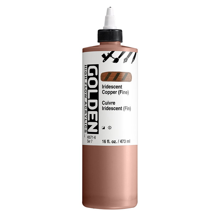 Golden Peinture Acrylique High Flow Iridescente Cuivre Fino Golden Peinture Acrylique High Flow Iridescente Cuivre Fino