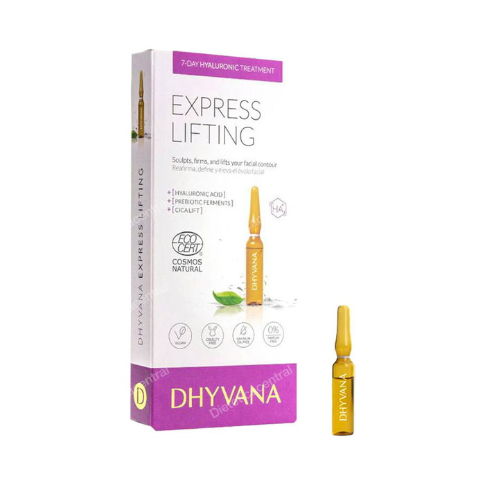 DHYVANA Express Miracle Lifting 7Ampoules – Sérum Ultra-Contourné à l’Acide Hyaluronique et Prébotiques Visage DHYVANA Express Miracle Lifting 7Ampoules – Sérum Ultra-Contourné à l’Acide Hyaluronique et Prébotiques Visage