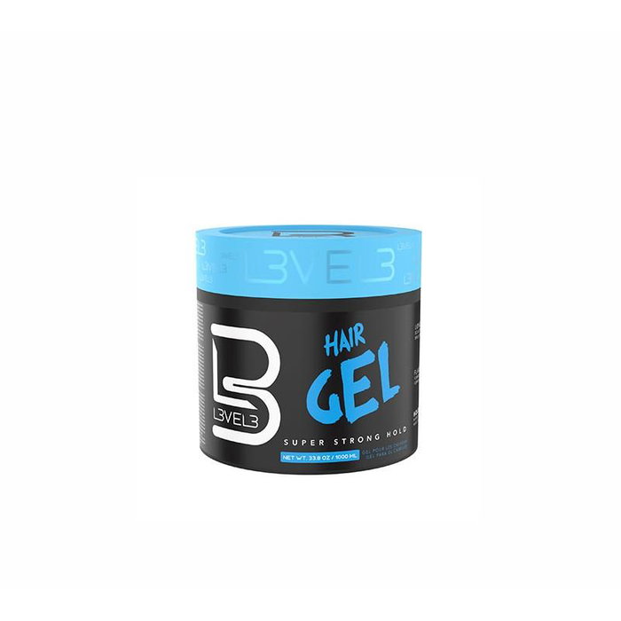 L3Vel3 Gel Coiffant Super Fort pour Cheveux - Favorise le Volume et la Texture - Fixation Intense et Brillant Durable - Flacon 1000 mL L3Vel3 Gel Coiffant Super Fort pour Cheveux - Favorise le Volume et la Texture - Fixation Intense et Brillant Durable - Flacon 1000 mL