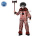 Déguisement de clown rouge avec t-shirt et pantalon pour homme adulte