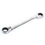 ALYCO Clé à œil plate à cliquet double 14 mm / 15 mm