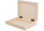 Innspiro Boîte rectangulaire en bois de pin massif et placage 15x11x3,5cm