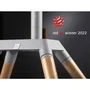One For All Quadpod TV Stand - Bois clair et métal - Orientable 360°