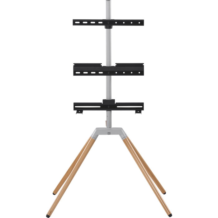 One For All Quadpod TV Stand - Finition bois clair et métal - 32'' à 75''
