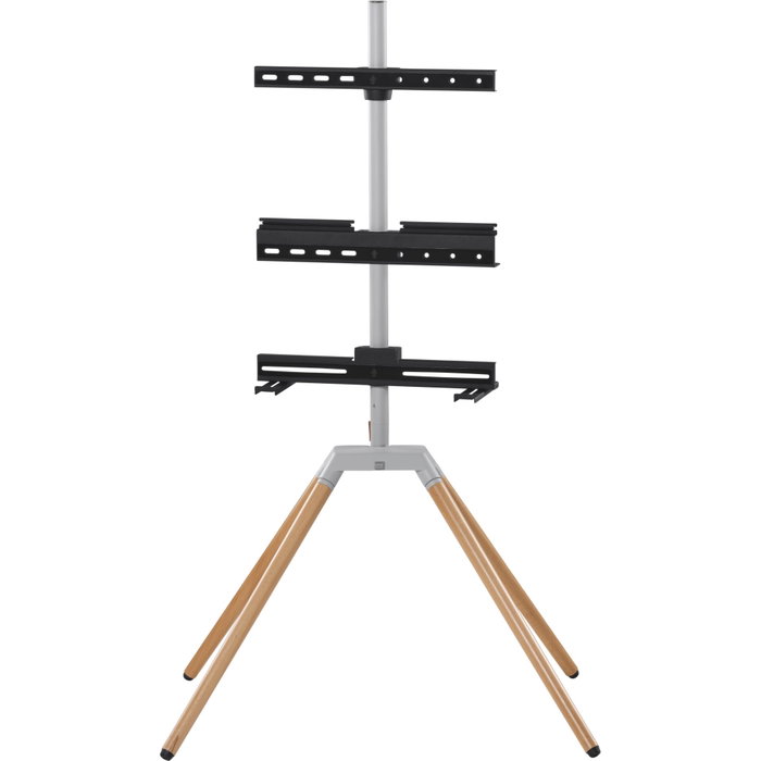 One For All Quadpod TV Stand - Finition bois clair et métal - 32'' à 75''