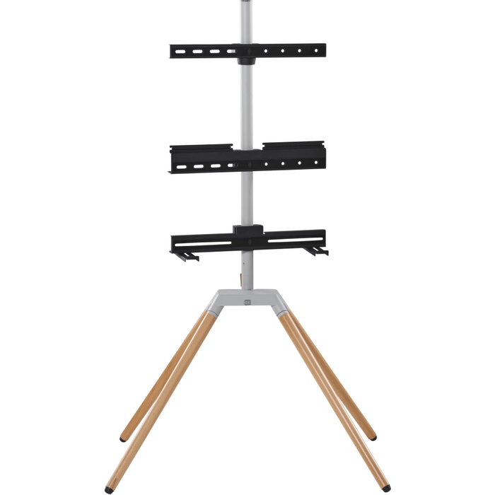 One For All Quadpod TV Stand - Finition bois clair et métal - 32'' à 75''
