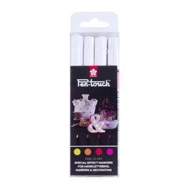 Sakura Pen-Touch Coffret Fluorescent 4 Couleurs
