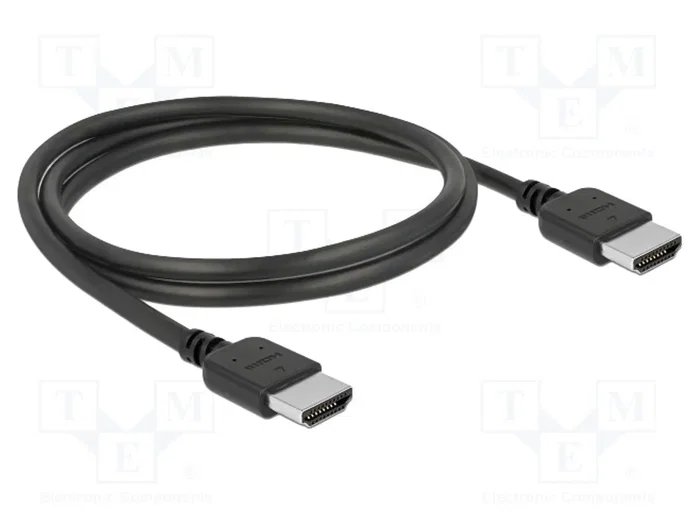 DELOCK Câble HDMI 2.0 de 1m, Noir DELOCK Câble HDMI 2.0 de 1m, Noir