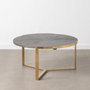 BigBuy Home Table Basse Doré Brun foncé