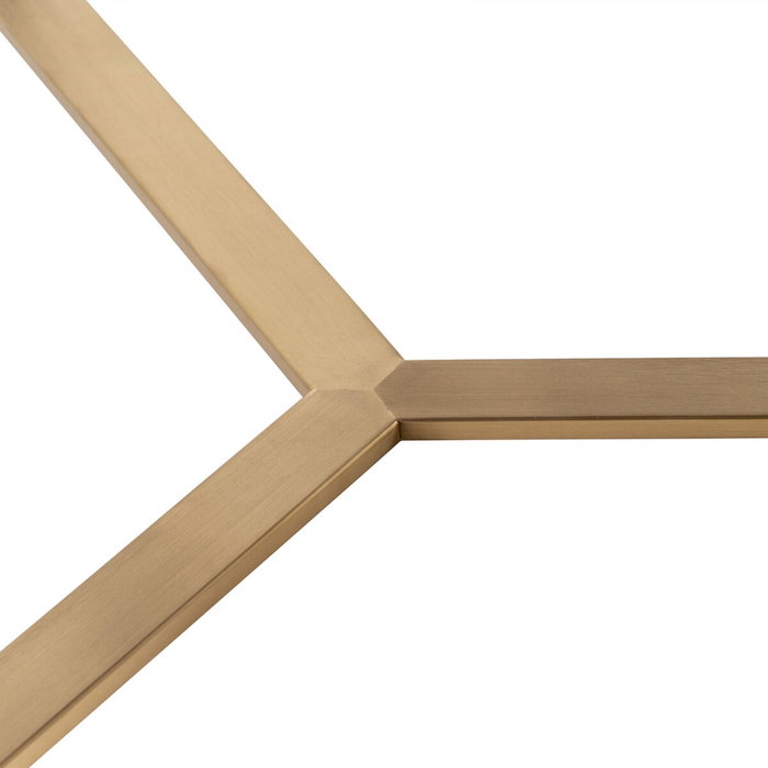 BigBuy Home Table Basse Doré Brun foncé
