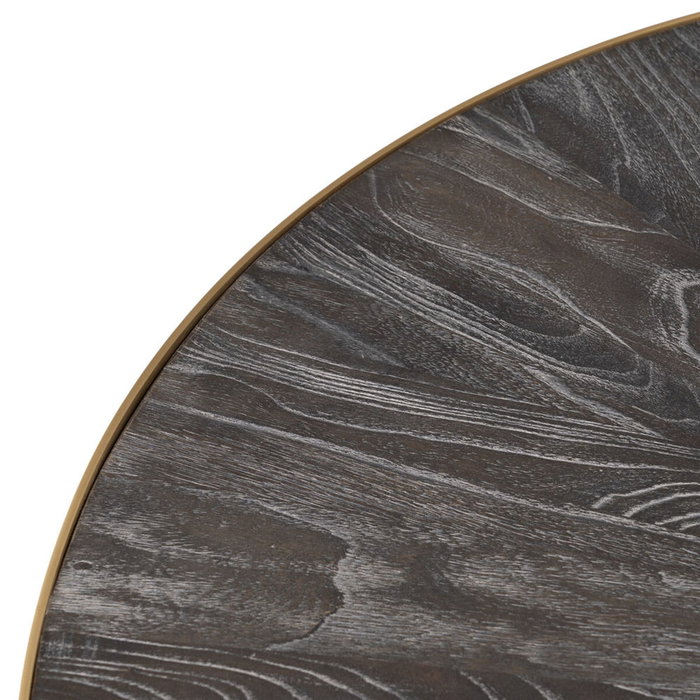 BigBuy Home Table Basse Doré Brun foncé