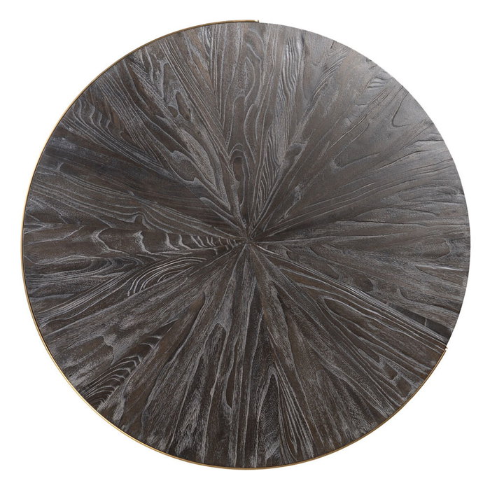 BigBuy Home Table Basse Doré Brun foncé