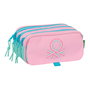Benetton Sac portetout triple compartiments, 21.5x8x10 cm, poche frontale et sangle arrière adaptable