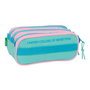 Benetton Sac portetout triple compartiments, 21.5x8x10 cm, poche frontale et sangle arrière adaptable