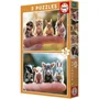 Educa - Puzzle éducatif Bébés Animaux - 2 puzzles de 20 pièces - Dès 2 ans - 28 x 20 cm