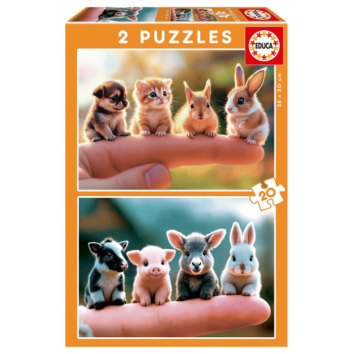 Educa Puzzle Bébés Animaux (Lot de 2) Educa Puzzle Bébés Animaux (Lot de 2)