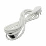 Chacon Prolongateur HO5VVF 3 x 1,5 mm² - 3 m - Blanc avec fiche plate