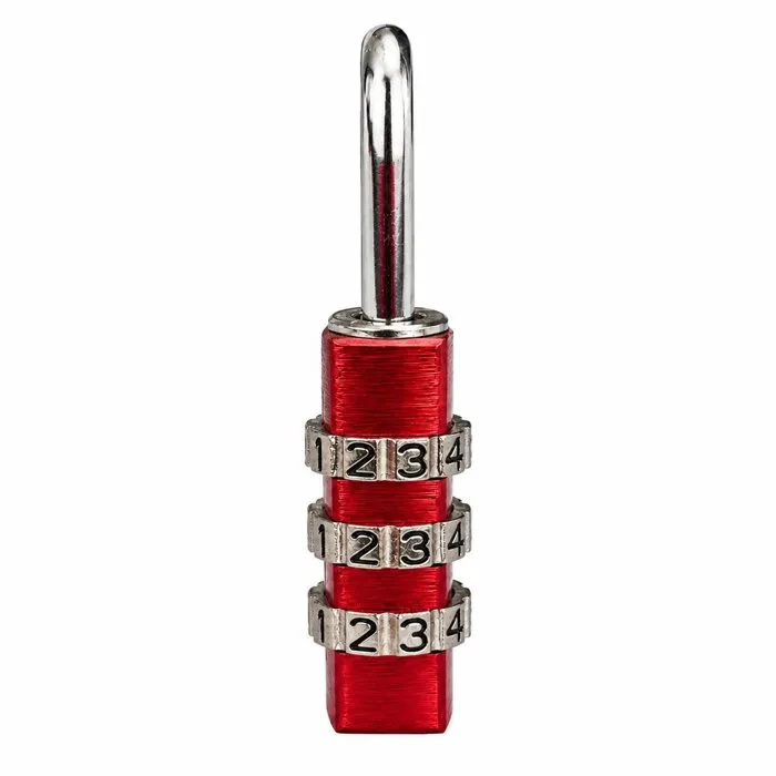 Abus Cadenas à combinaison 145/30, 3 chiffres, Aluminium rouge