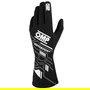 Omp Gants de Course FIA 8856-2018 My2025 Noir - Blanc Taille M OMPIB0-0777-B01-076-M