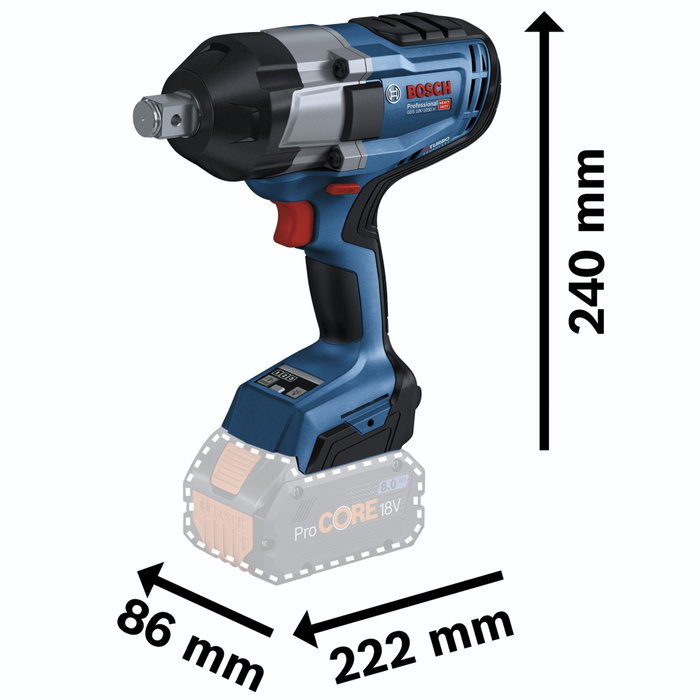 Bosch GDS 18V-1050 H Professional Clé à choc 3/4'' L-BOXX